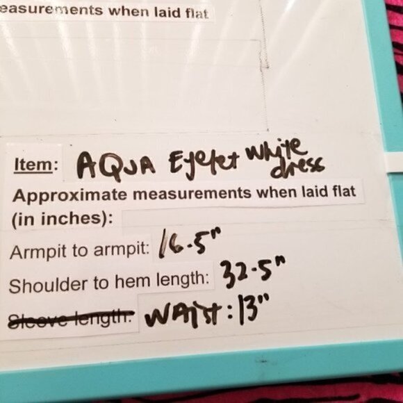 Aqua White Lace Crochet Skater Sleeveless Dress - Picture 7 of 7